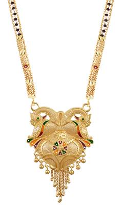 Multicolor cubic zirconia mangalsutra 3