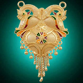Multicolor cubic zirconia mangalsutra 4
