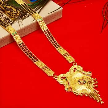 Multicolor cubic zirconia mangalsutra 2