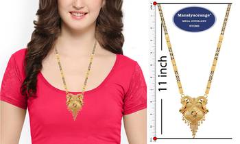 Multicolor cubic zirconia mangalsutra 3