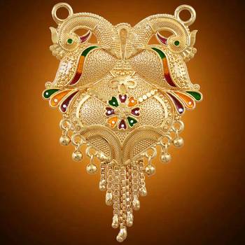 Multicolor cubic zirconia mangalsutra 5