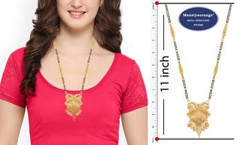 Multicolor cubic zirconia mangalsutra 2