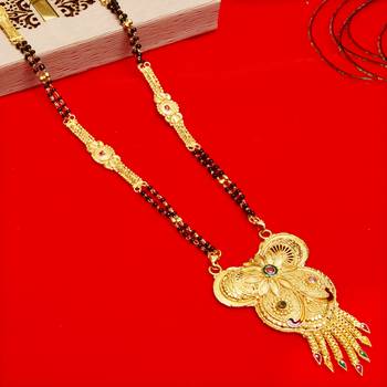 Multicolor cubic zirconia mangalsutra 1