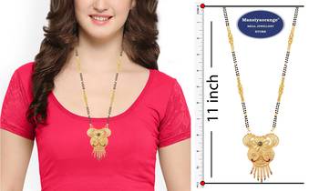 Multicolor cubic zirconia mangalsutra 2