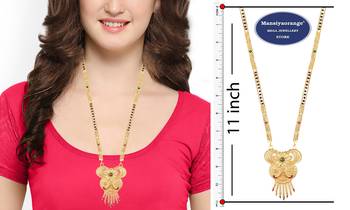 Multicolor cubic zirconia mangalsutra 2