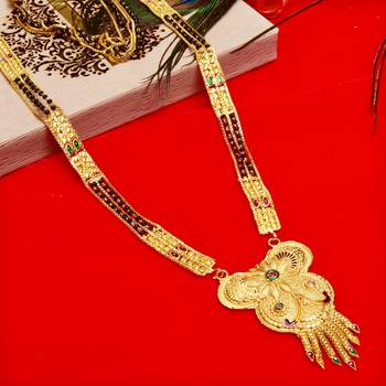 Multicolor cubic zirconia mangalsutra 1