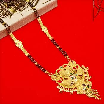 Multicolor cubic zirconia mangalsutra 1