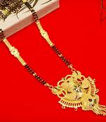 Multicolor cubic zirconia mangalsutra