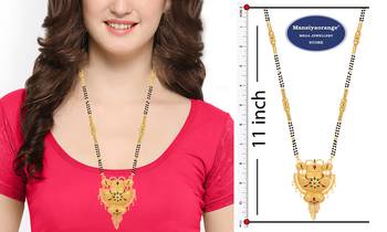 Multicolor cubic zirconia mangalsutra 2