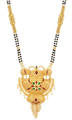 Multicolor cubic zirconia mangalsutra 3