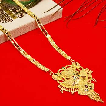 Multicolor cubic zirconia mangalsutra 1