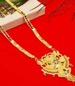 Multicolor cubic zirconia mangalsutra