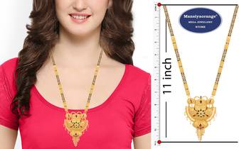 Multicolor cubic zirconia mangalsutra 2