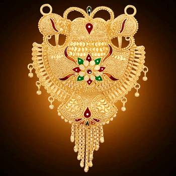 Multicolor cubic zirconia mangalsutra 4