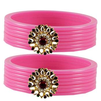 Extra Large Size  Pink  Bangles And Bracelets 1