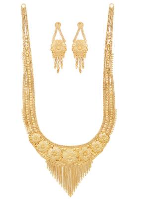 Gold cubic zirconia necklace-sets 5