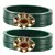 Extra Large Size  Dark Green Bangles And Bracelets