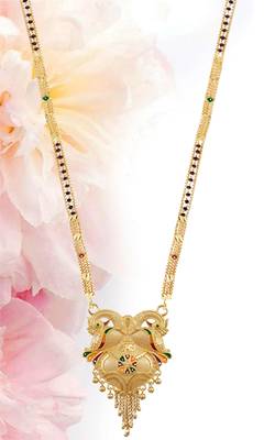 Multicolor cubic zirconia mangalsutra 5
