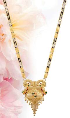 Multicolor cubic zirconia mangalsutra 1