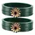 Extra Large Size  Dark Green Bangles And Bracelets