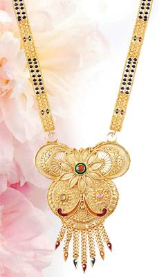 Multicolor cubic zirconia mangalsutra 5