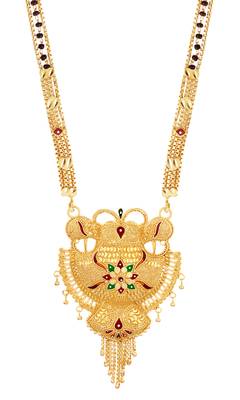 Multicolor cubic zirconia mangalsutra 5