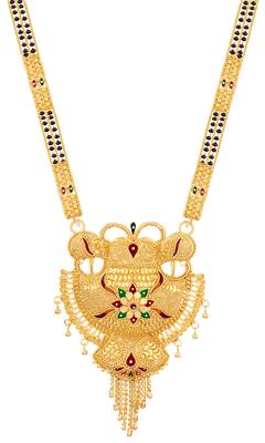 Multicolor cubic zirconia mangalsutra 5