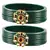 Extra Large Size  Dark Green Bangles And Bracelets