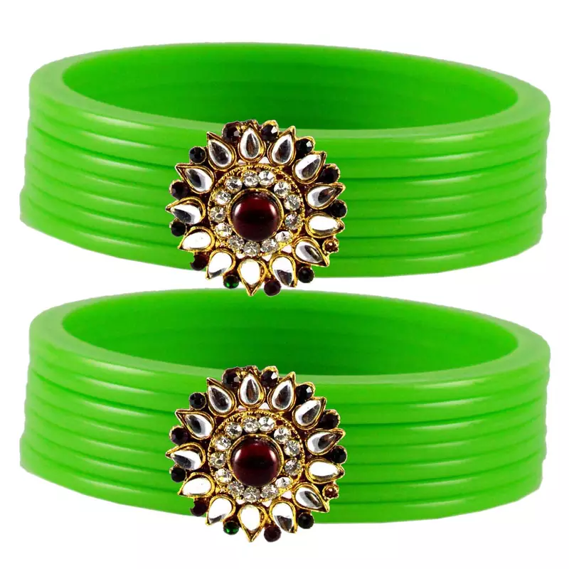 Extra Large Size  Green  Bangles And Bracelets