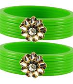 Extra Large Size  Green  Bangles And Bracelets
