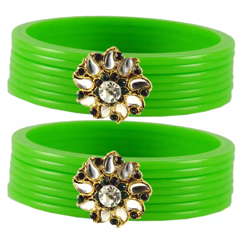 Extra Large Size  Green  Bangles And Bracelets