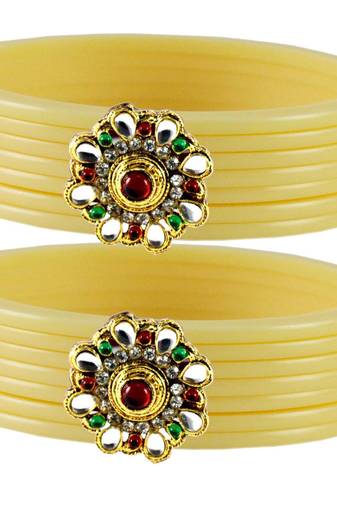 Extra Large Size  Cream  Bangles And Bracelets
