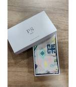 Lavender colour printed silkmul pocket square