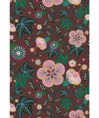 Brown colour printed silkmul pocket square 2
