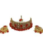 Maroon pearl necklaces