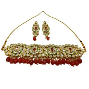 Red pearl necklaces 1
