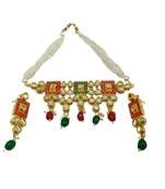 Multicolor pearl necklaces