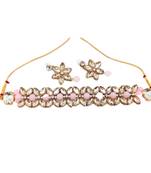 Pink pearl necklaces