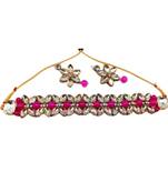 Pink pearl necklaces