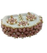 Pink pearl necklaces