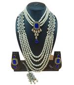 Blue pearl necklaces
