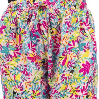 Multicolor printed polyester trousers 4