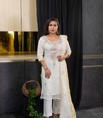 White gotta patti kota doria salwar