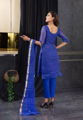 Dark-blue pita work kota doria salwar 3