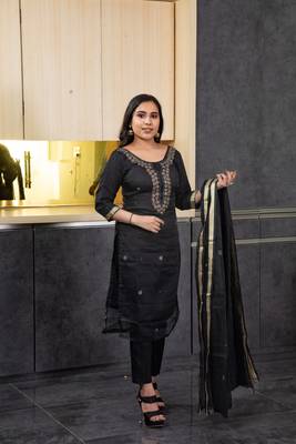 Black kundan kota doria salwar 1