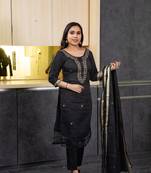 Black kundan kota doria salwar