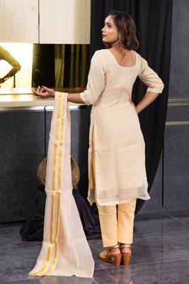 Light-brown kundan kota doria salwar 3