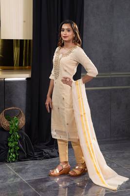 Light-brown kundan kota doria salwar 4