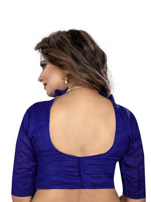 Peach Embroidered Georgette Saree With Blouse 5