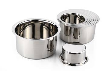 Kitchen Krafts 9pcs Flat bottom Tope set (22g) 10x18 (Induction Compatiable) 1